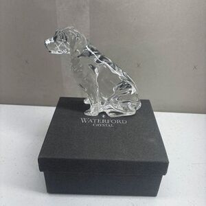 Waterford Crystal Labrador Retriever Dog Paperweight c. 1960's VERY RARE